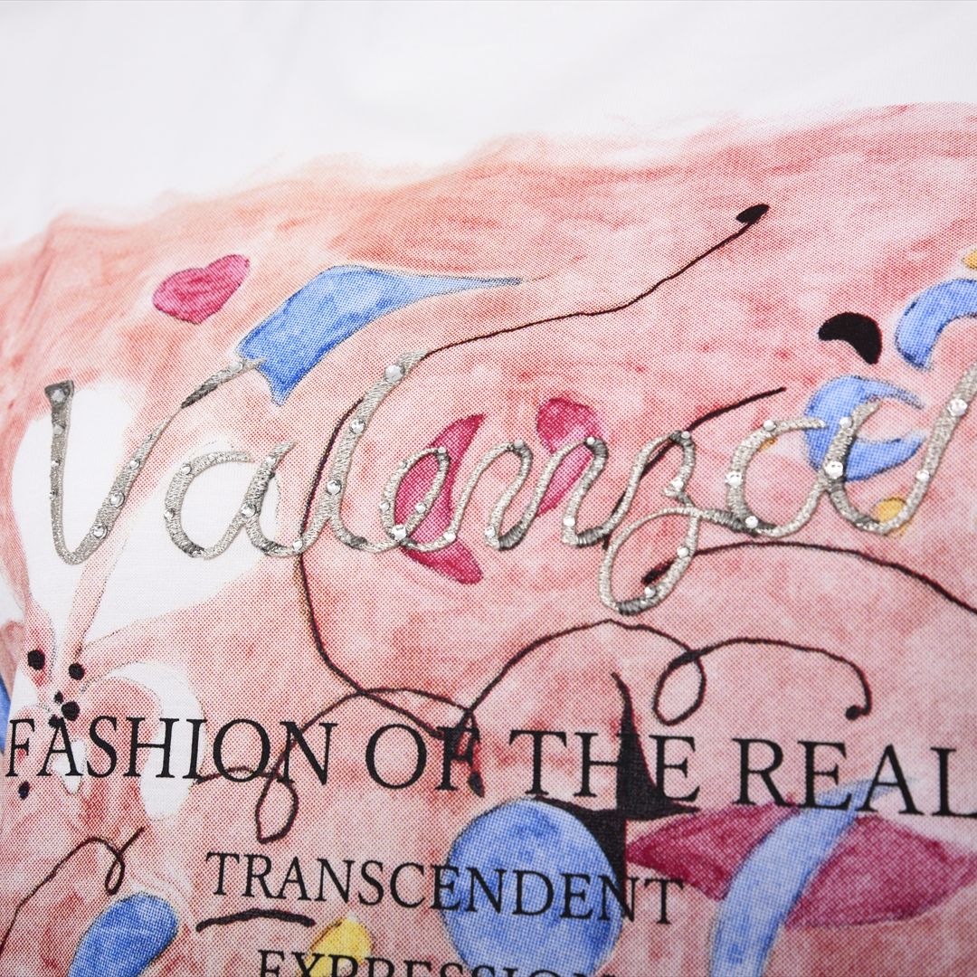 【Lサイズ】【デザイナー手描き】アーティスティックプリント　カットソー　VALENZA　5552526