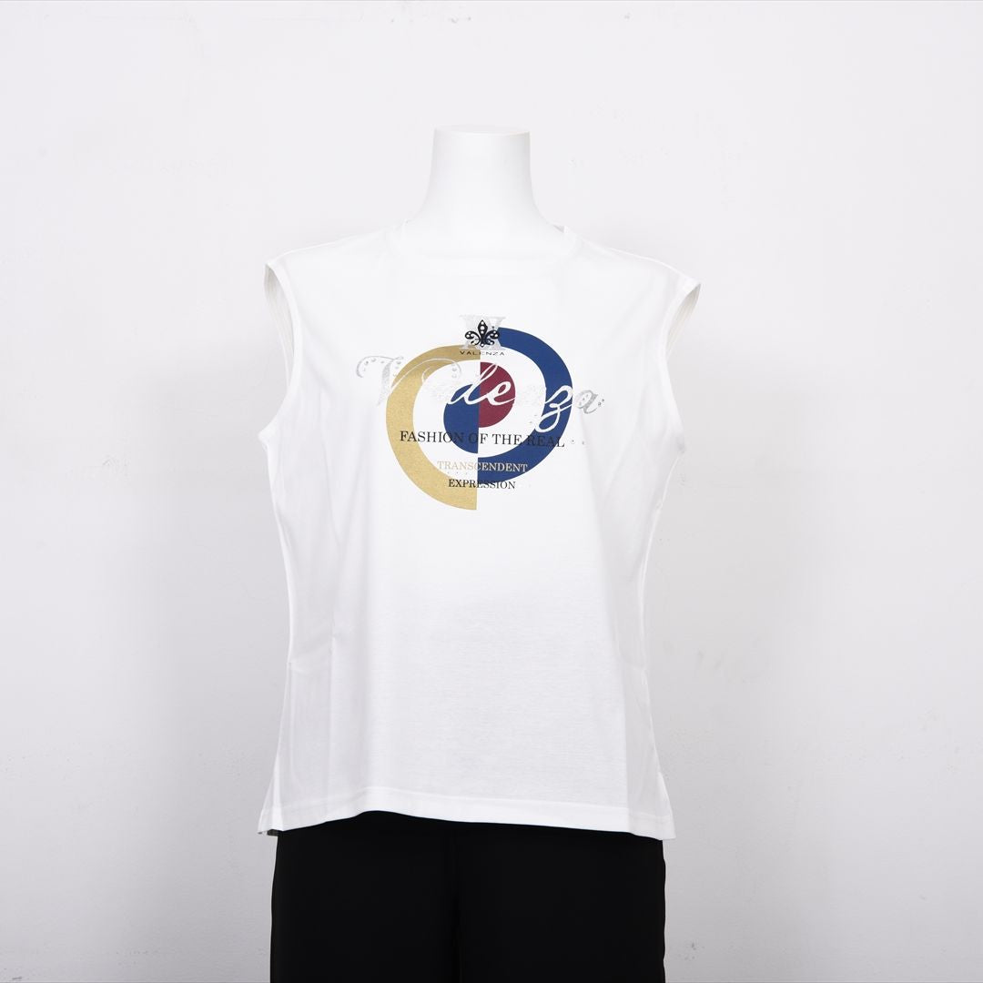 【Lサイズ】【幾何学】ブルズアイプリント　カットソー　VALENZA　5552530