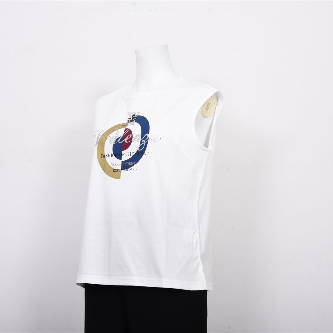 【Lサイズ】【幾何学】ブルズアイプリント　カットソー　VALENZA　5552530