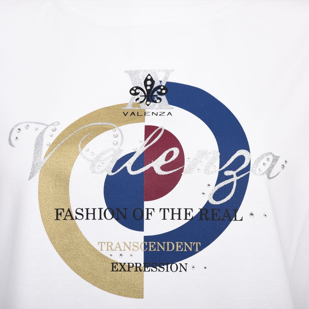 【Lサイズ】【幾何学】ブルズアイプリント　カットソー　VALENZA　5552530