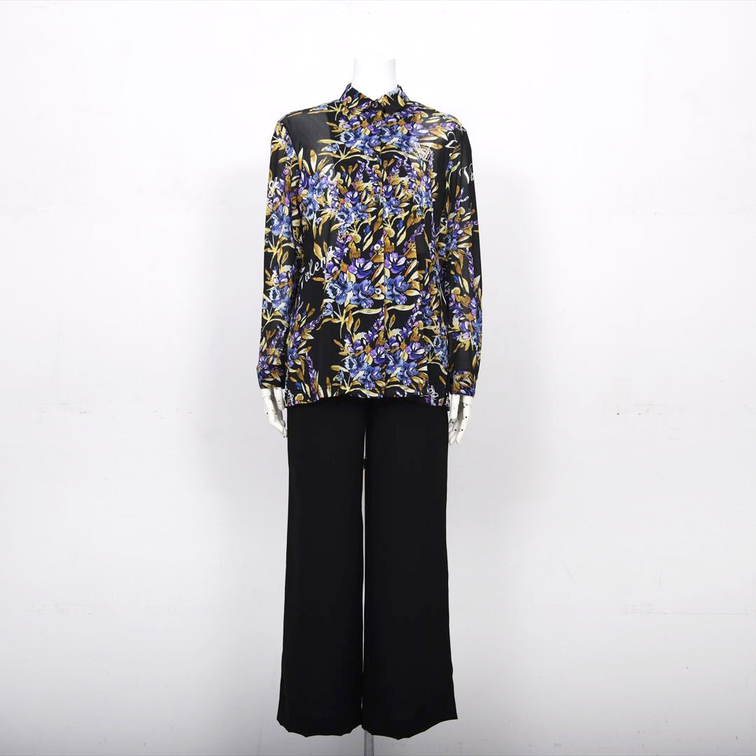 【オリジナルプリント】フラワープリント　ブラウス　VALENZA　5151605