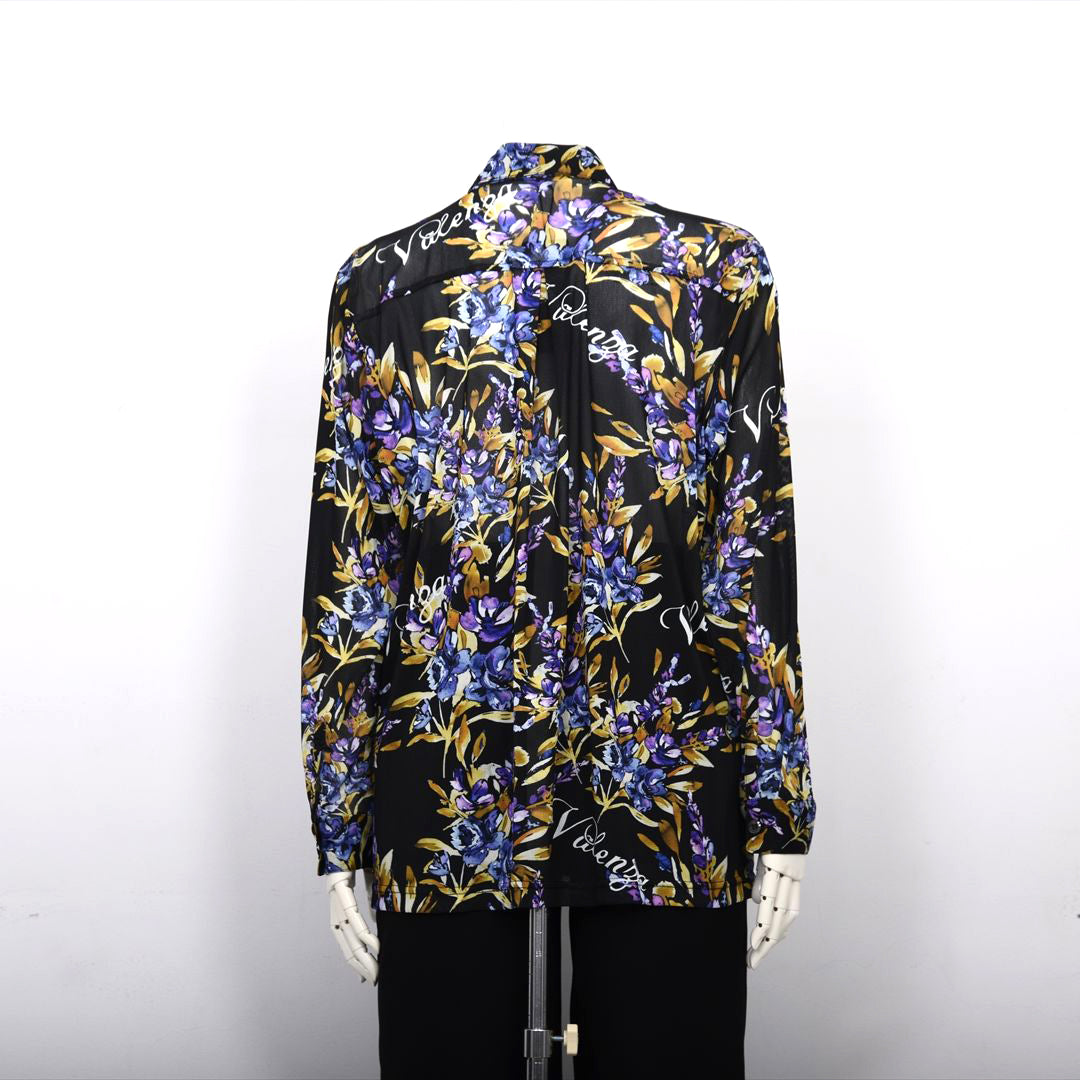 【オリジナルプリント】フラワープリント　ブラウス　VALENZA　5151605
