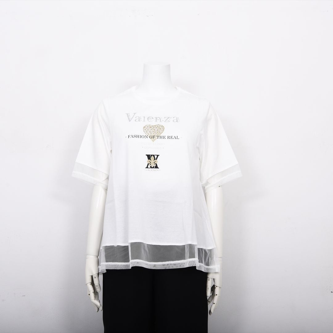 【Lサイズ】【大人気モチーフ】FORハートモチーフ　カットソー　VALENZA　5552527