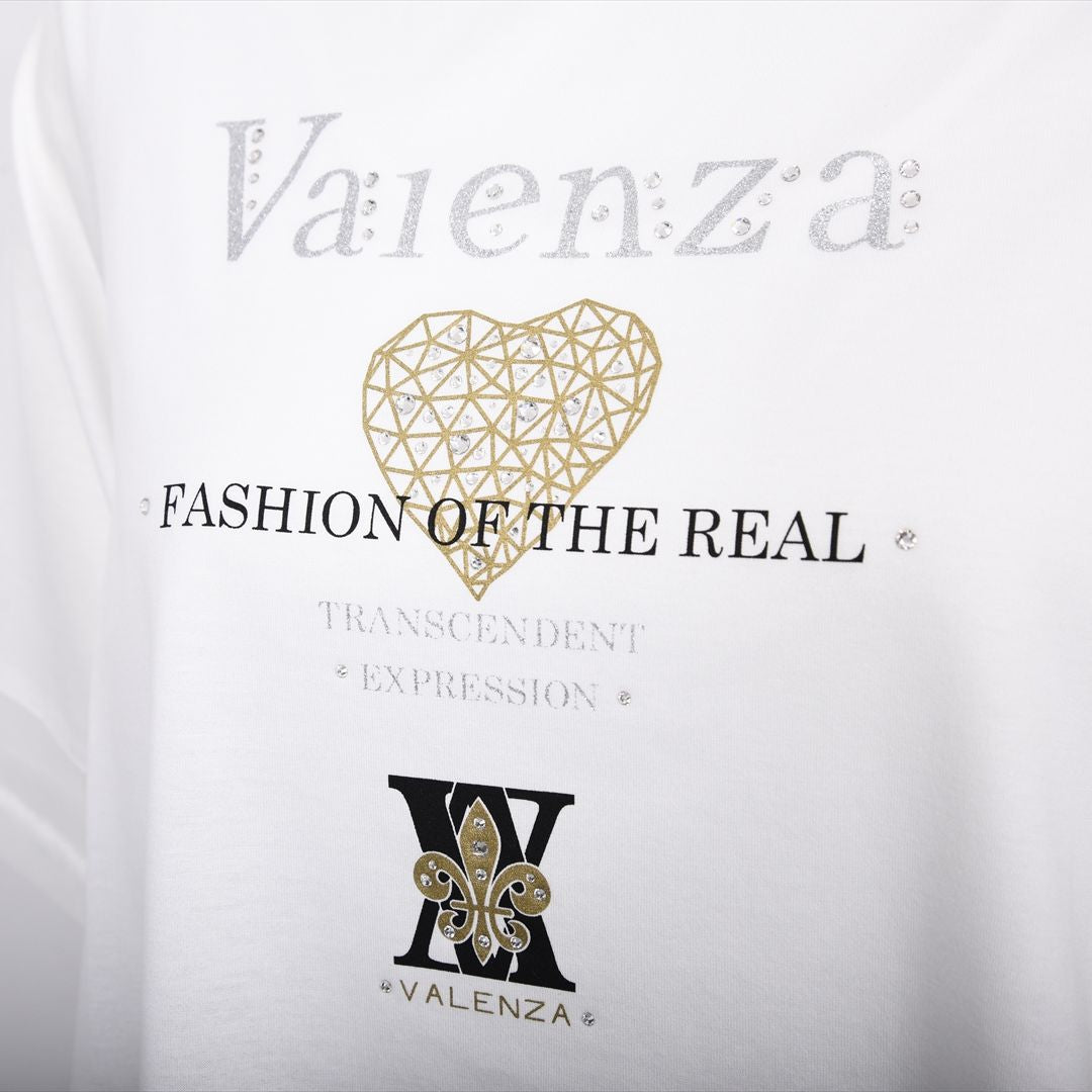 【大人気モチーフ】FORハートモチーフ　カットソー　VALENZA　5152527