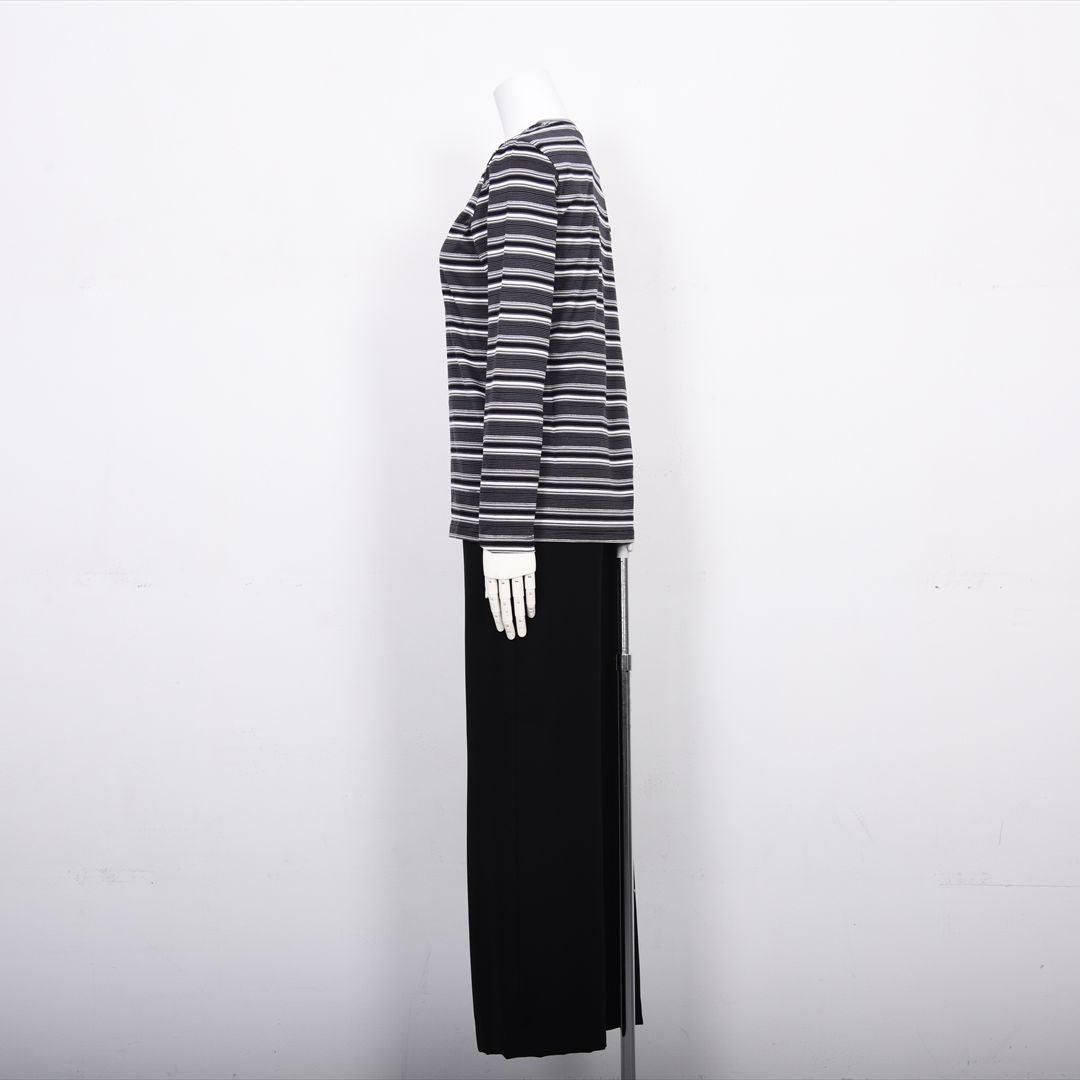 ラメ入りマルチボーダー　エンブレム刺繍カットソー　VALENZA　5152601