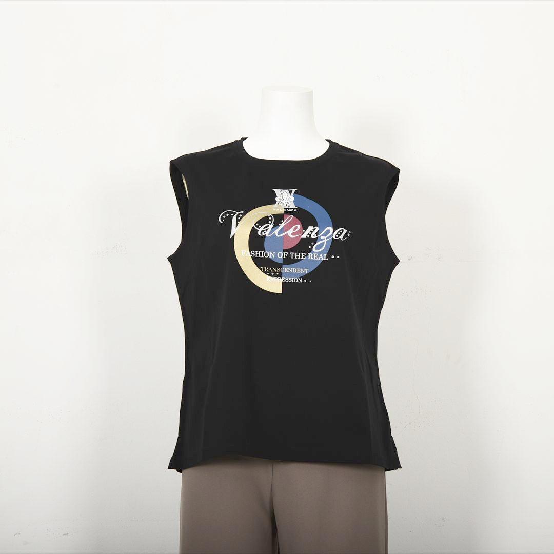 【Lサイズ】【幾何学】ブルズアイプリント　カットソー　VALENZA　5552530