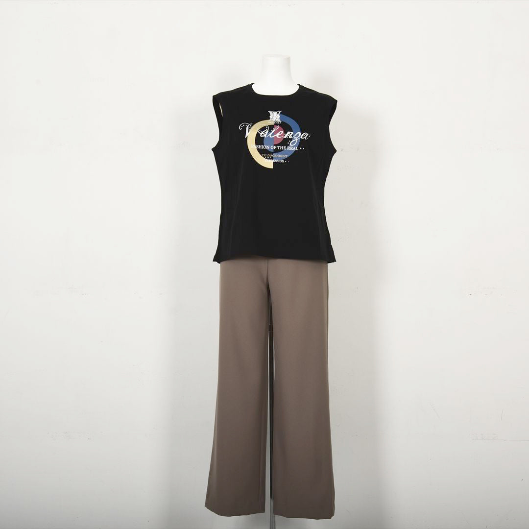 【Lサイズ】【幾何学】ブルズアイプリント　カットソー　VALENZA　5552530