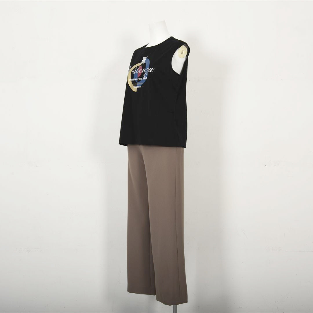 【Lサイズ】【幾何学】ブルズアイプリント　カットソー　VALENZA　5552530