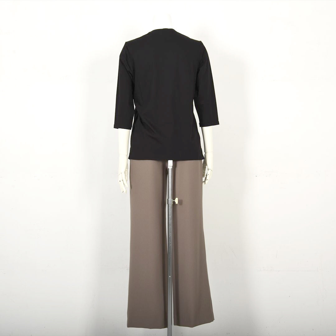 【Lサイズ】パリの街角プリント　カットソー　VALENZA　5552603