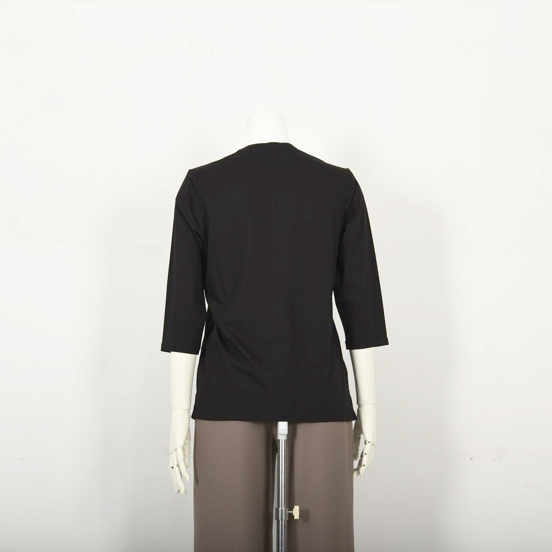 【Lサイズ】パリの街角プリント　カットソー　VALENZA　5552603