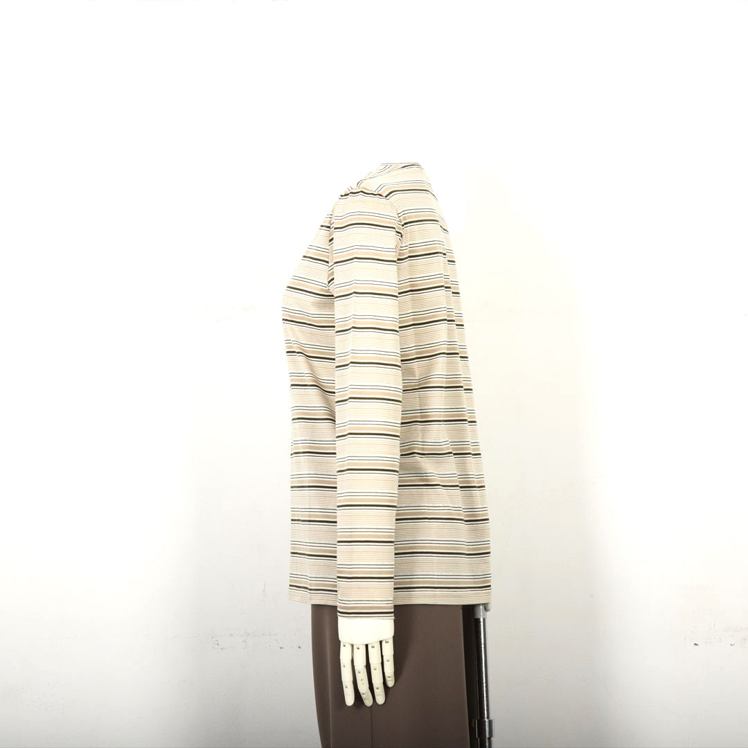 ラメ入りマルチボーダー　エンブレム刺繍カットソー　VALENZA　5152601