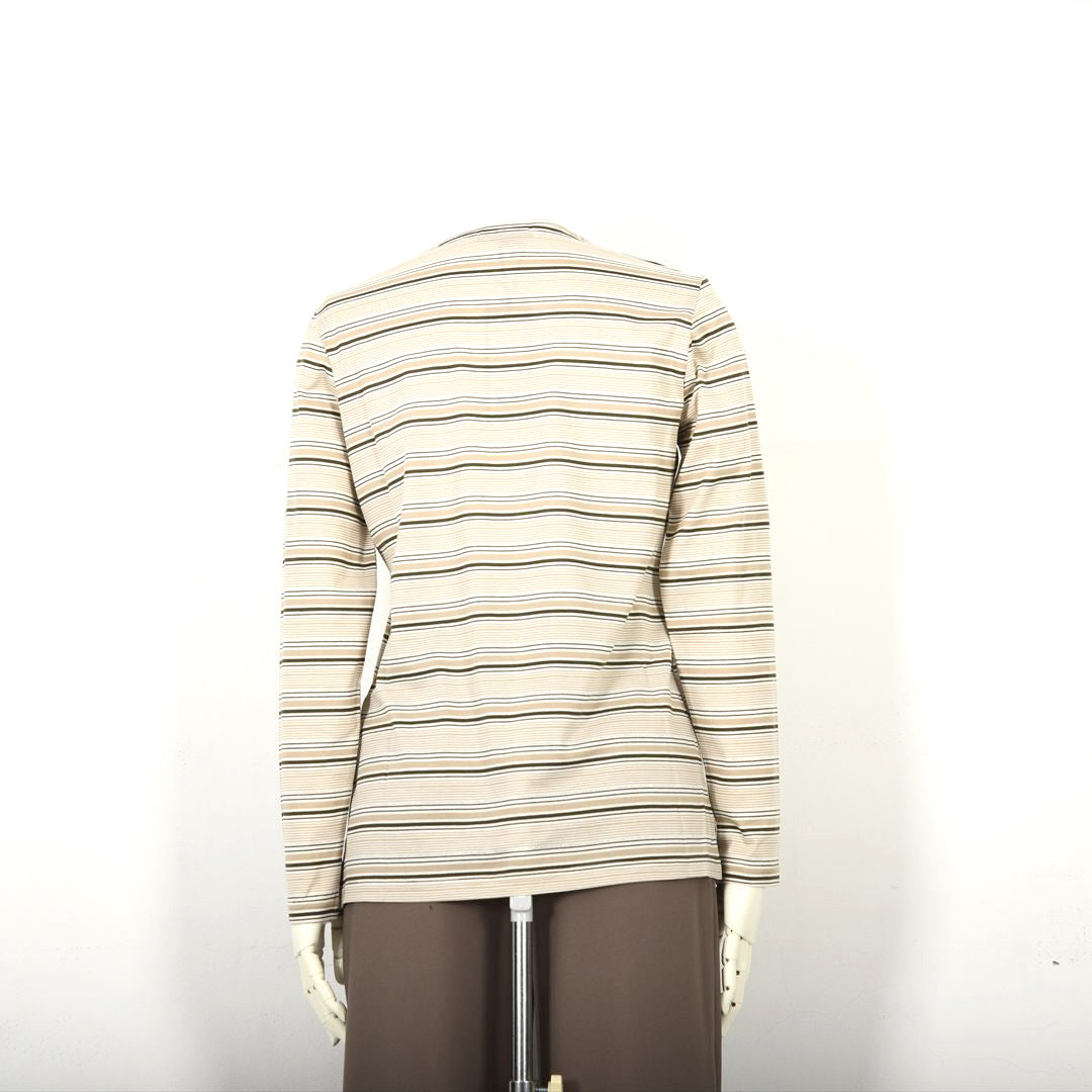 ラメ入りマルチボーダー　エンブレム刺繍カットソー　VALENZA　5152601