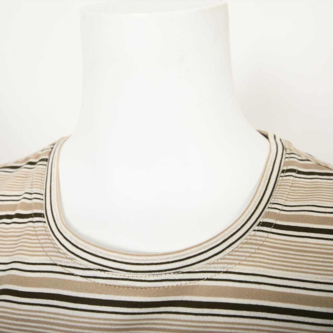 ラメ入りマルチボーダー　エンブレム刺繍カットソー　VALENZA　5152601