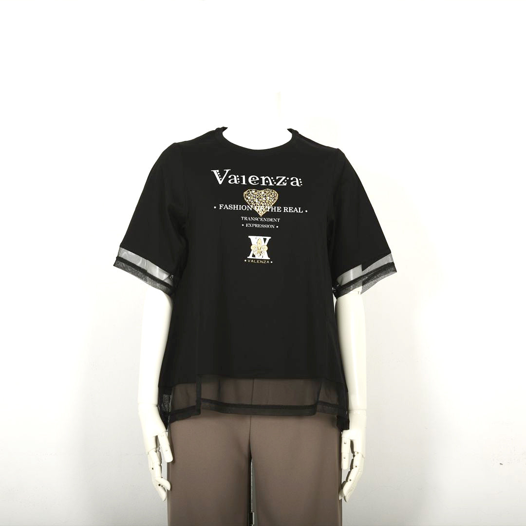 【Lサイズ】【大人気モチーフ】FORハートモチーフ　カットソー　VALENZA　5552527