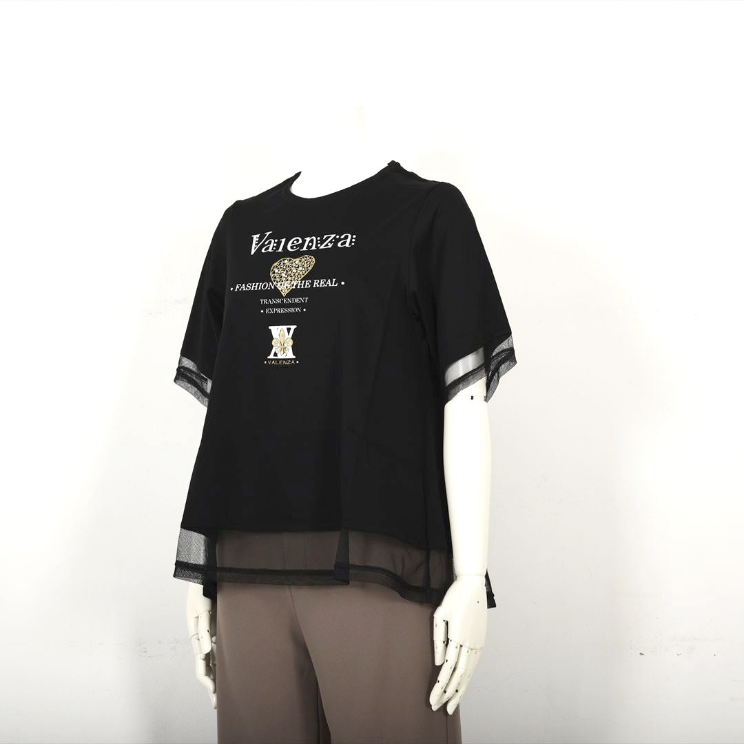 【Lサイズ】【大人気モチーフ】FORハートモチーフ　カットソー　VALENZA　5552527