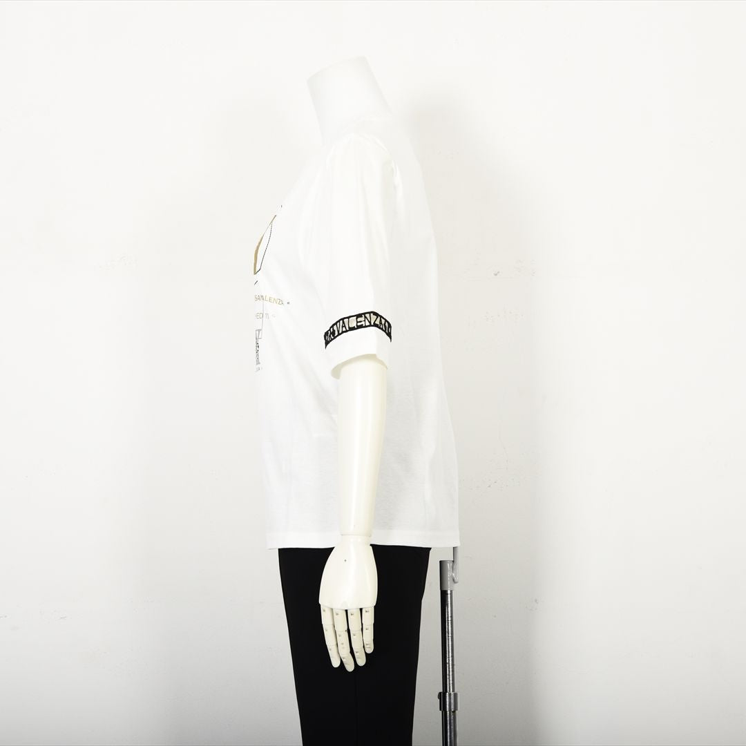 【Lサイズ】幾何学アートプリント　カットソー　VALENZA　5552528