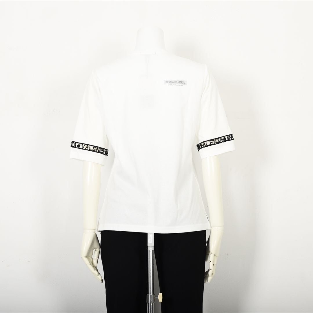 【Lサイズ】幾何学アートプリント　カットソー　VALENZA　5552528