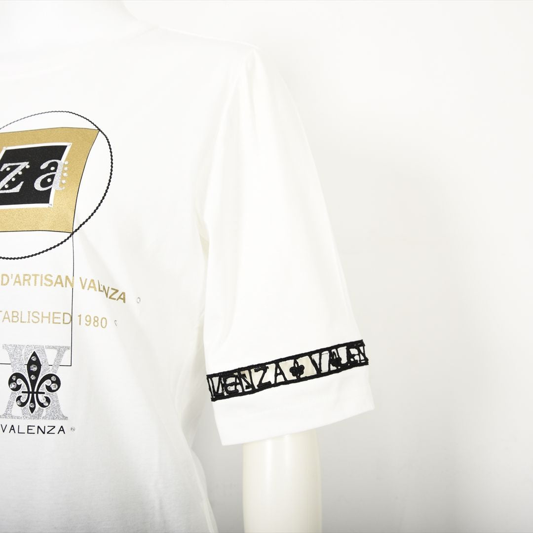 【Lサイズ】幾何学アートプリント　カットソー　VALENZA　5552528