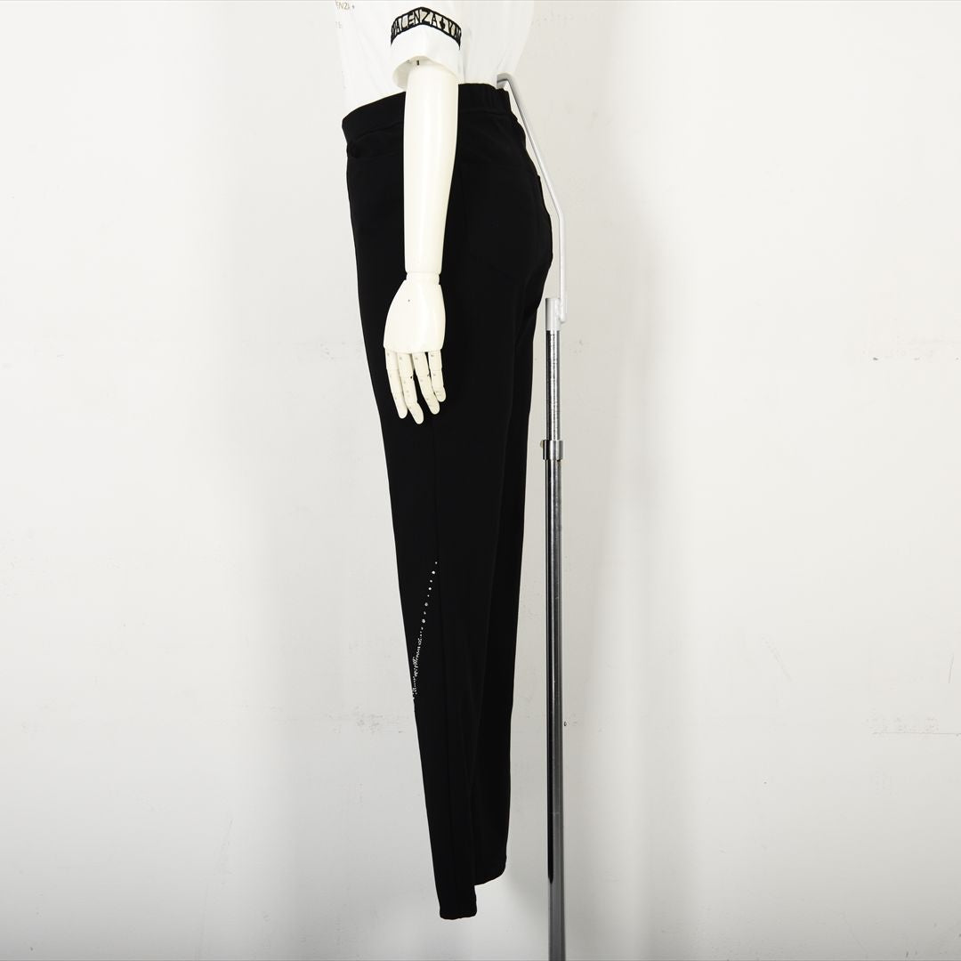 【ウエストゴム】ナローラインモチーフ　ストレートパンツ　VALENZA　5156528