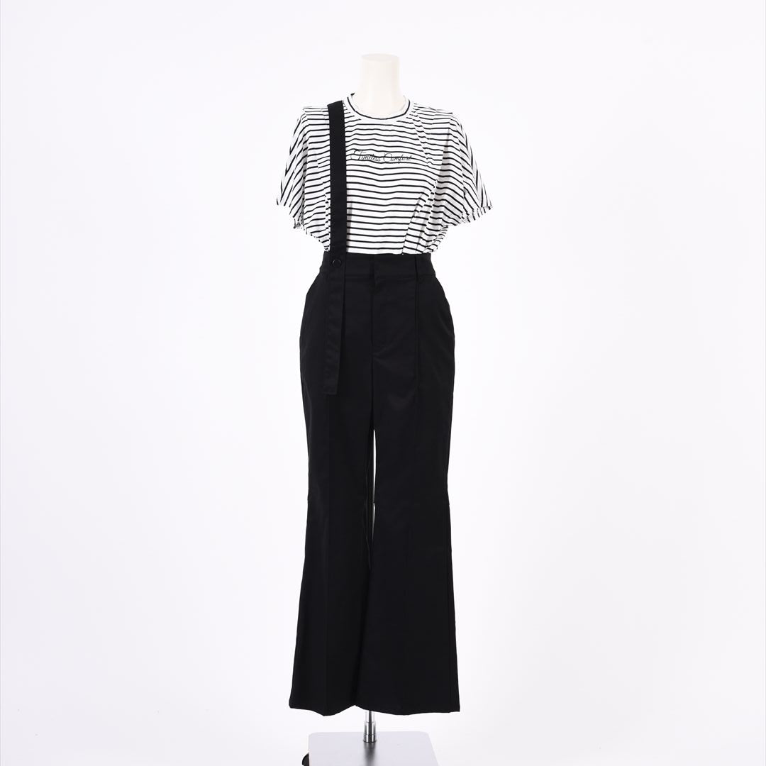 【new】T/Cツイルストレッチ　ブーツカットパンツ　B DONNA