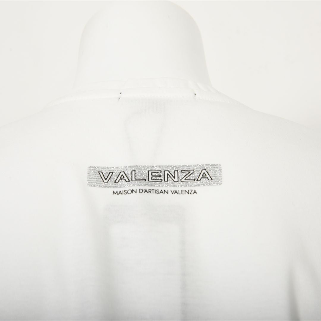 【Lサイズ】【はしごレース】花文様プリント　カットソー　VALENZA　5552529