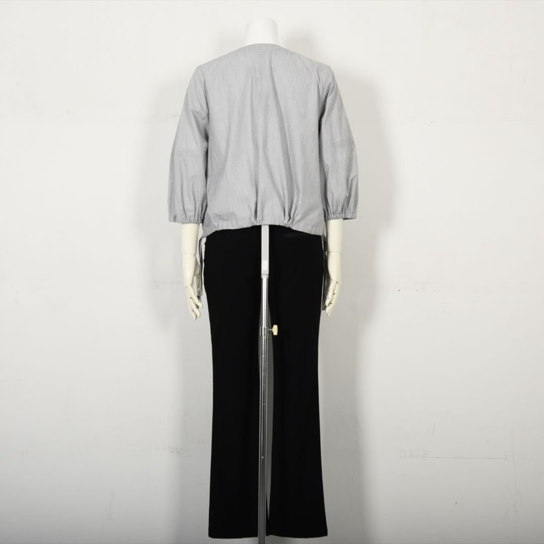 【七分袖】ヘアラインストライプ　ブルゾンジャケット　VALENZA　5157530