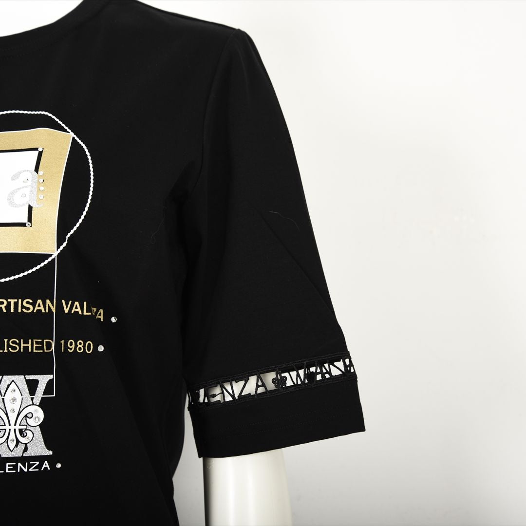 【Lサイズ】幾何学アートプリント　カットソー　VALENZA　5552528