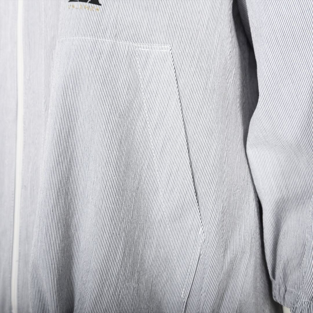 【七分袖】ヘアラインストライプ　ブルゾンジャケット　VALENZA　5157530