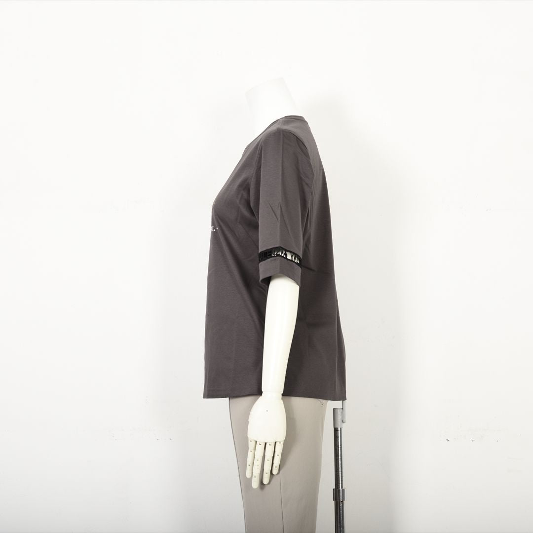 【Lサイズ】【はしごレース】花文様プリント　カットソー　VALENZA　5552529