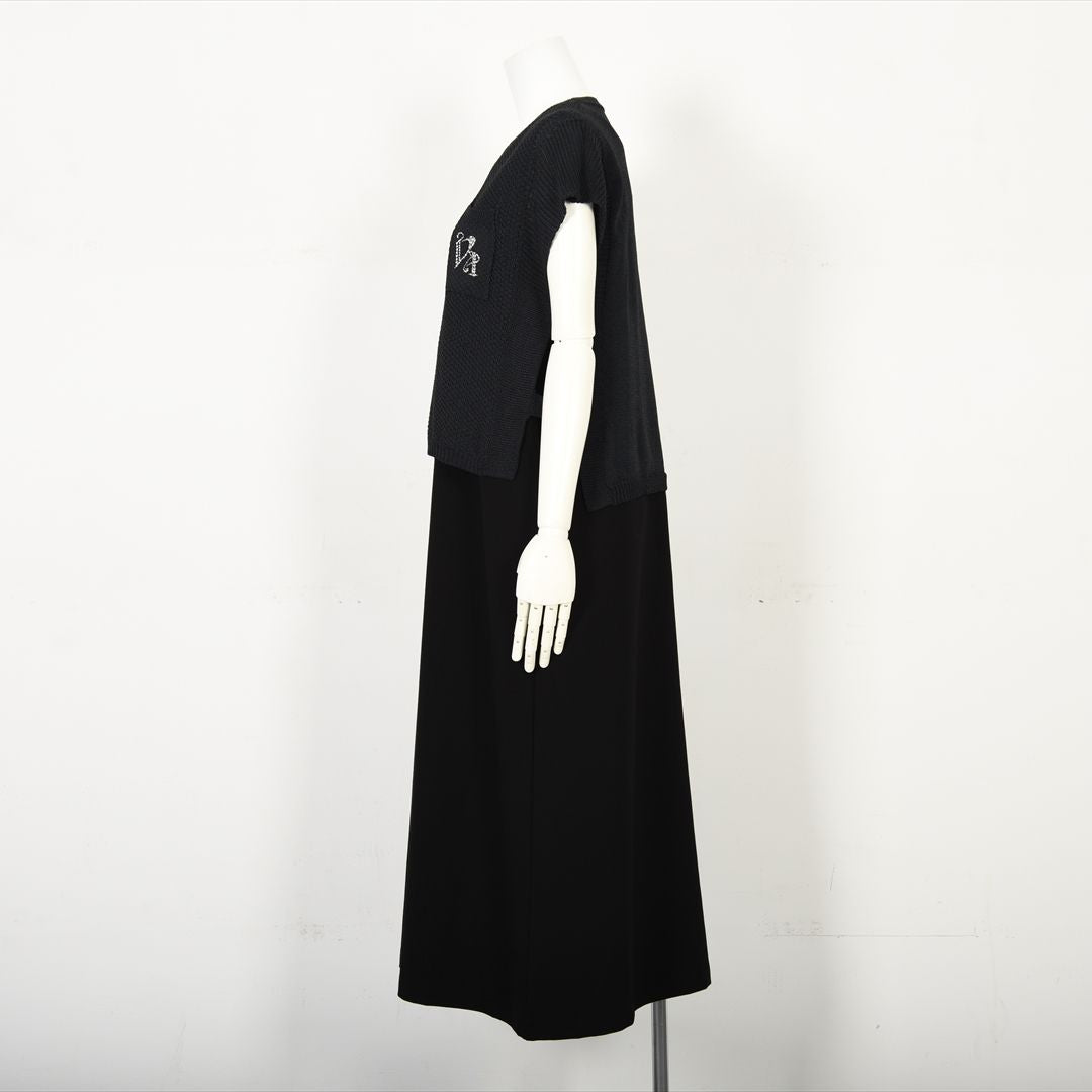 【Lサイズ】【3way】ニットベスト×ワンピース　セットアップ　VALENZA　5553612