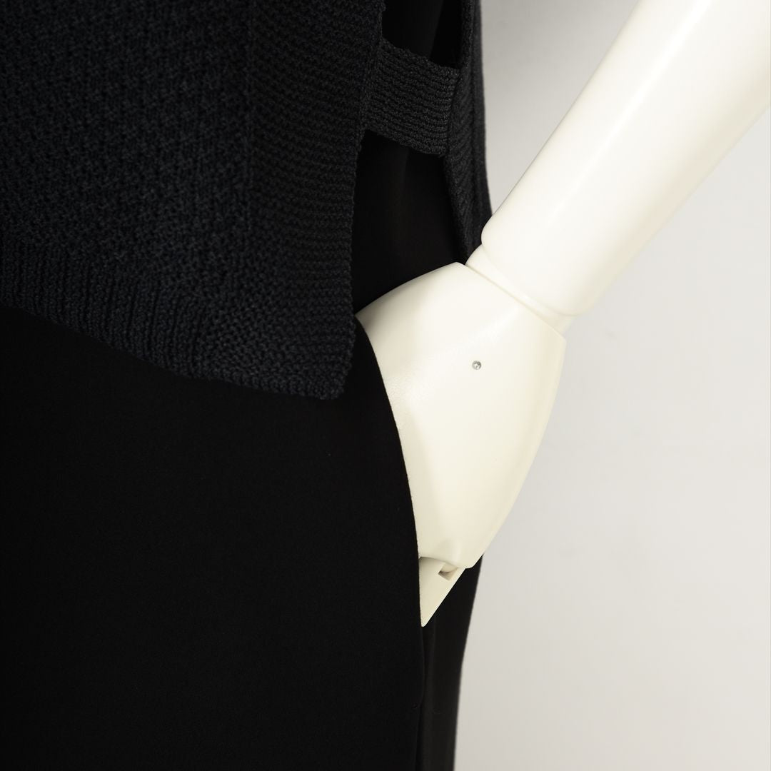 【Lサイズ】【3way】ニットベスト×ワンピース　セットアップ　VALENZA　5553612