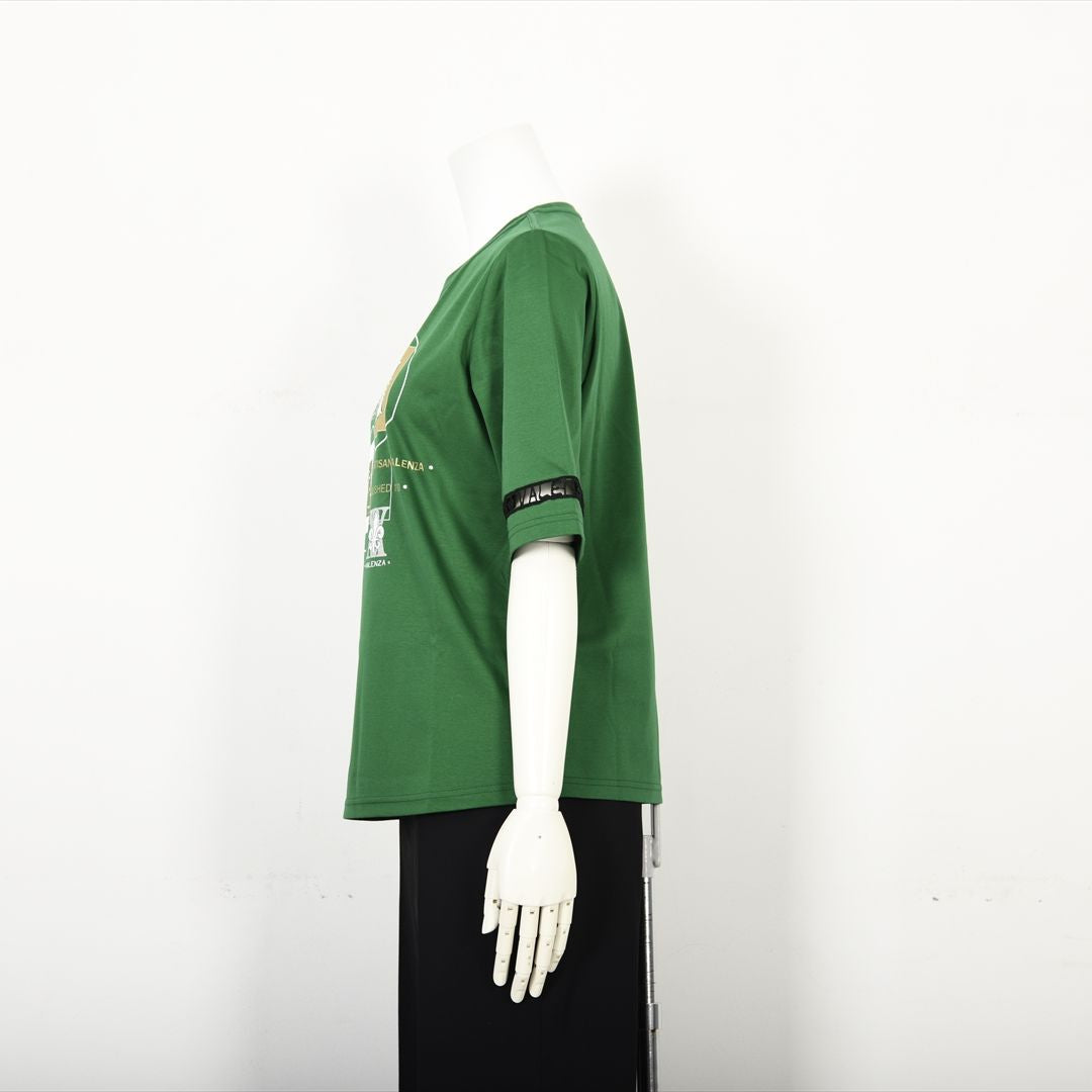 【Lサイズ】幾何学アートプリント　カットソー　VALENZA　5552528