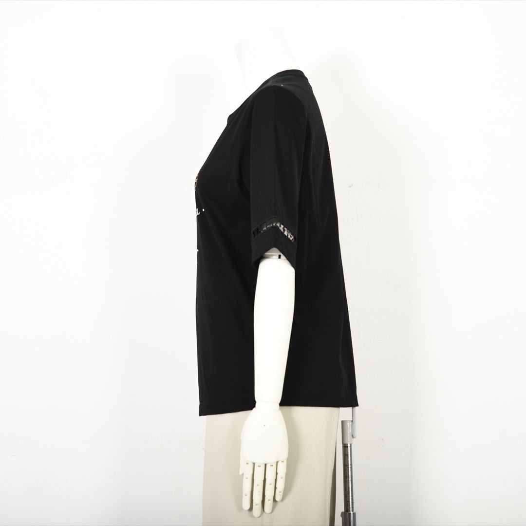 【Lサイズ】【はしごレース】花文様プリント　カットソー　VALENZA　5552529