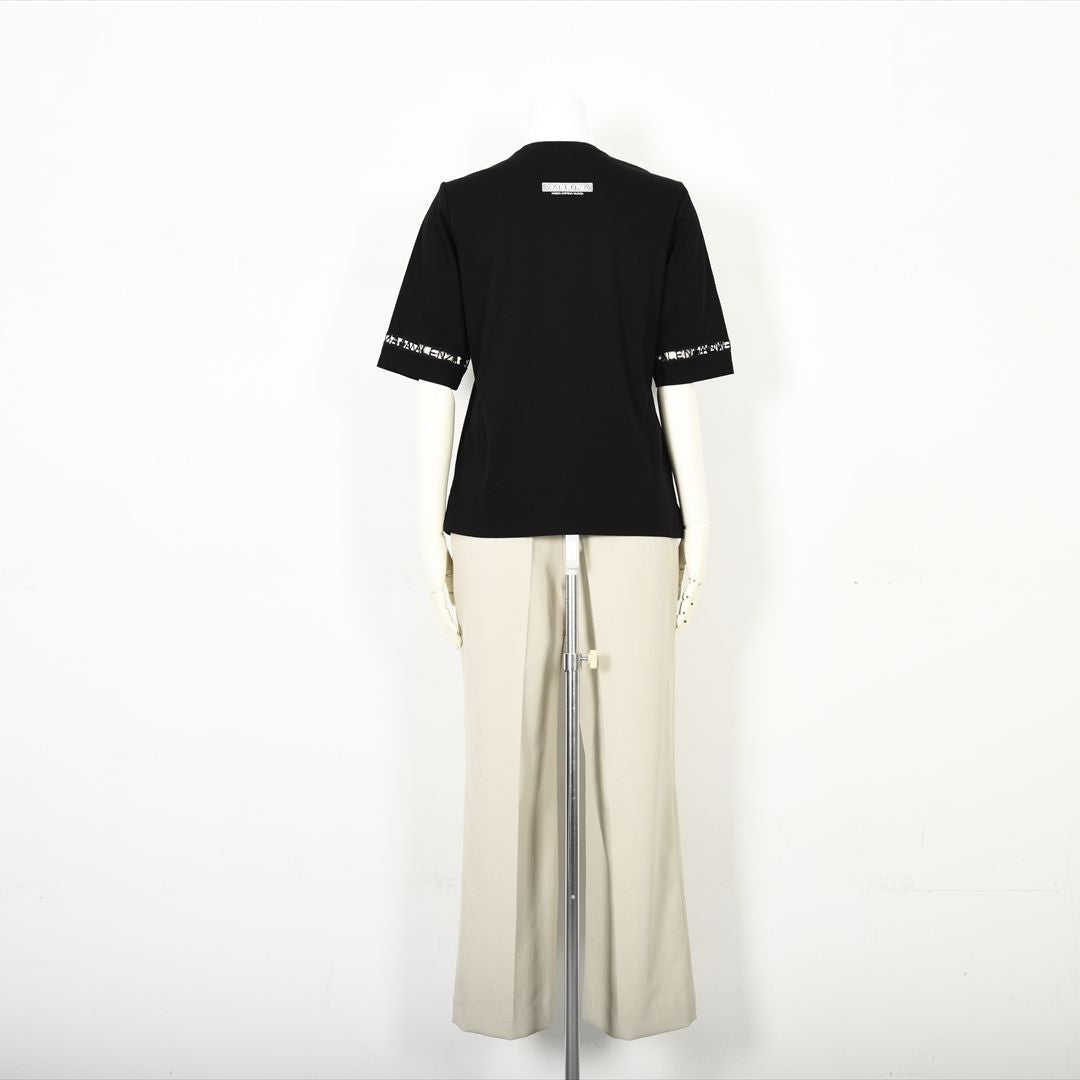 【Lサイズ】【はしごレース】花文様プリント　カットソー　VALENZA　5552529