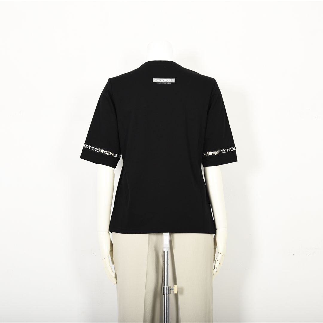 【Lサイズ】【はしごレース】花文様プリント　カットソー　VALENZA　5552529