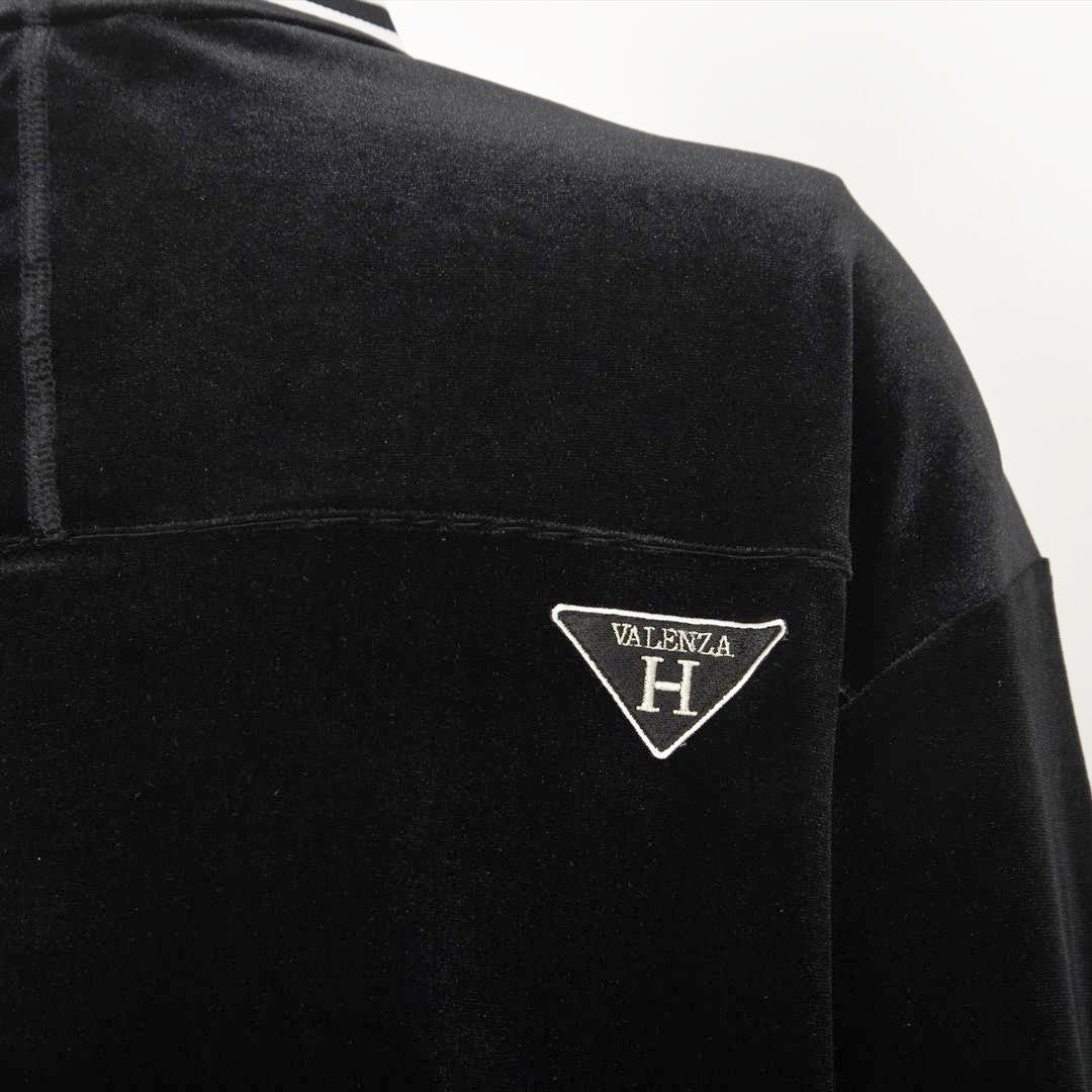 【上品な光沢】フロントモチーフ ストレッチベロアカットソー　VALENZA home　5352304