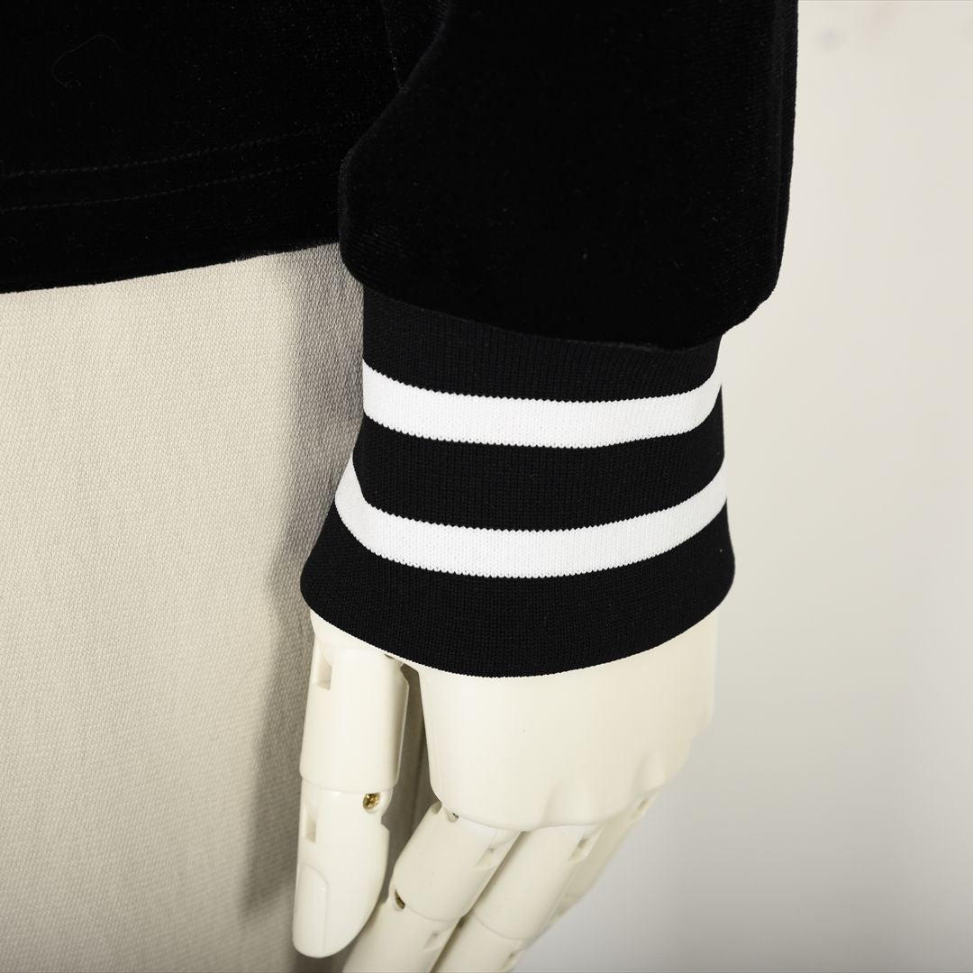 【上品な光沢】フロントモチーフ ストレッチベロアカットソー　VALENZA home　5352304