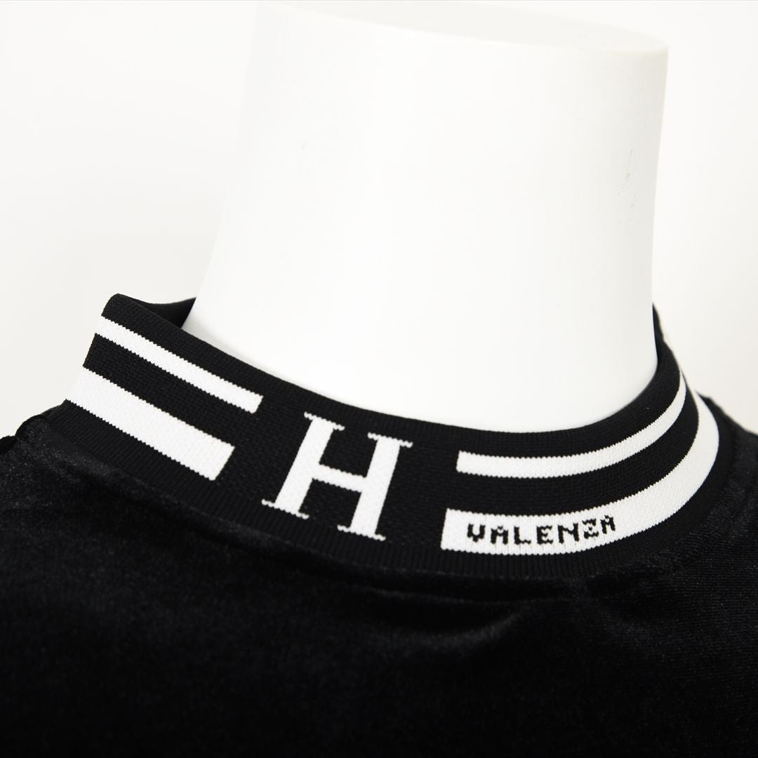 【上品な光沢】フロントモチーフ ストレッチベロアカットソー　VALENZA home　5352304