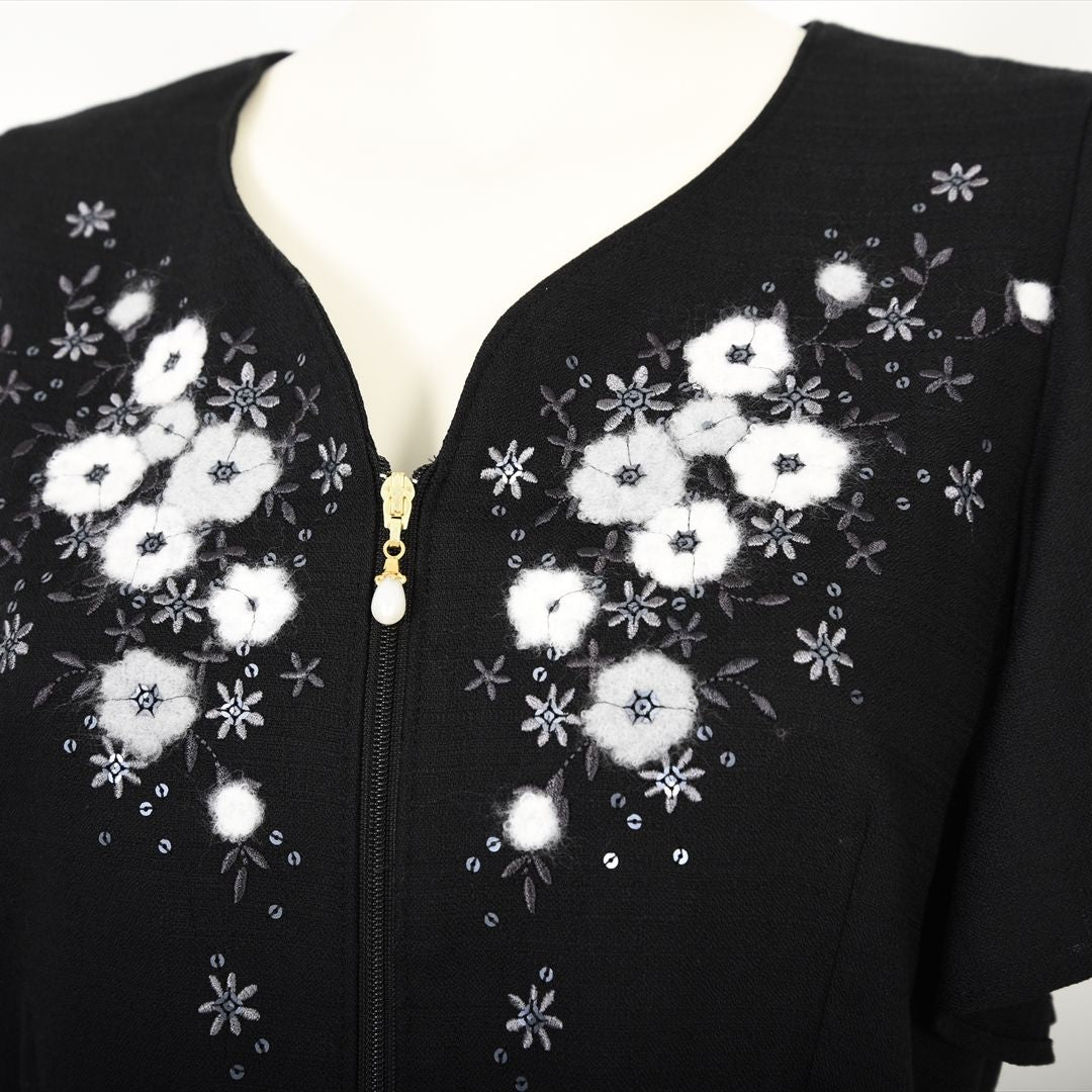 【Prototype】T/Cバニラン 袖フリル刺繍ワンピース　Dear Princess mieux 2049101