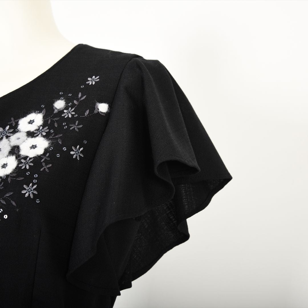 【Prototype】T/Cバニラン 袖フリル刺繍ワンピース　Dear Princess mieux 2049101