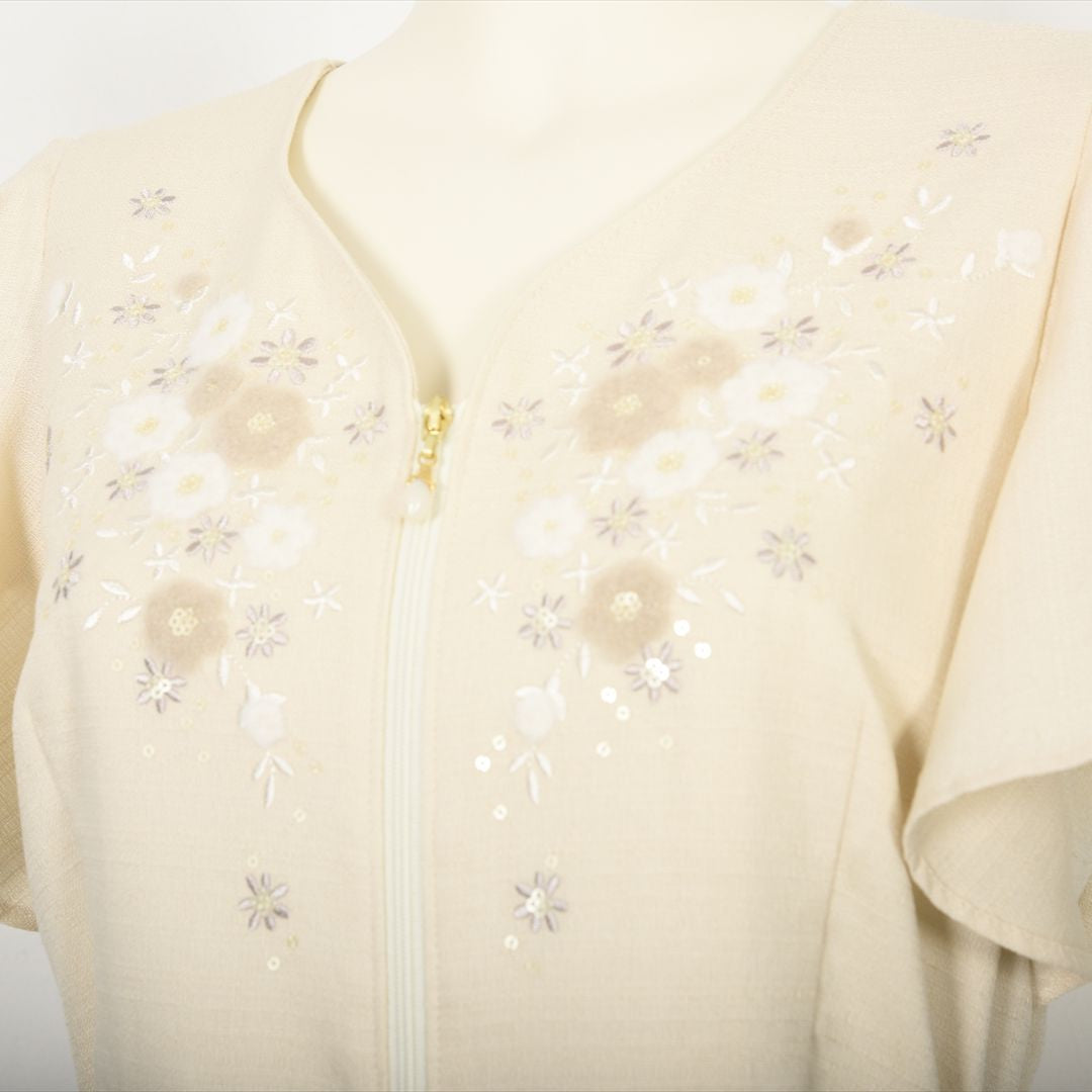 【Prototype】T/Cバニラン 袖フリル刺繍ワンピース　Dear Princess mieux 2049101