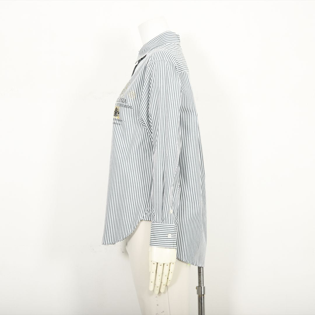 ストライプ　シャツブラウス　VALENZA　5151500