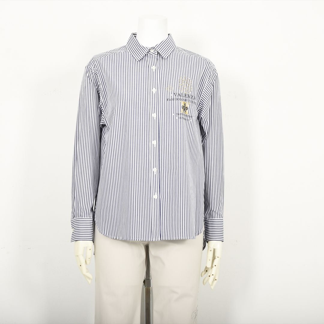 ストライプ　シャツブラウス　VALENZA　5151500