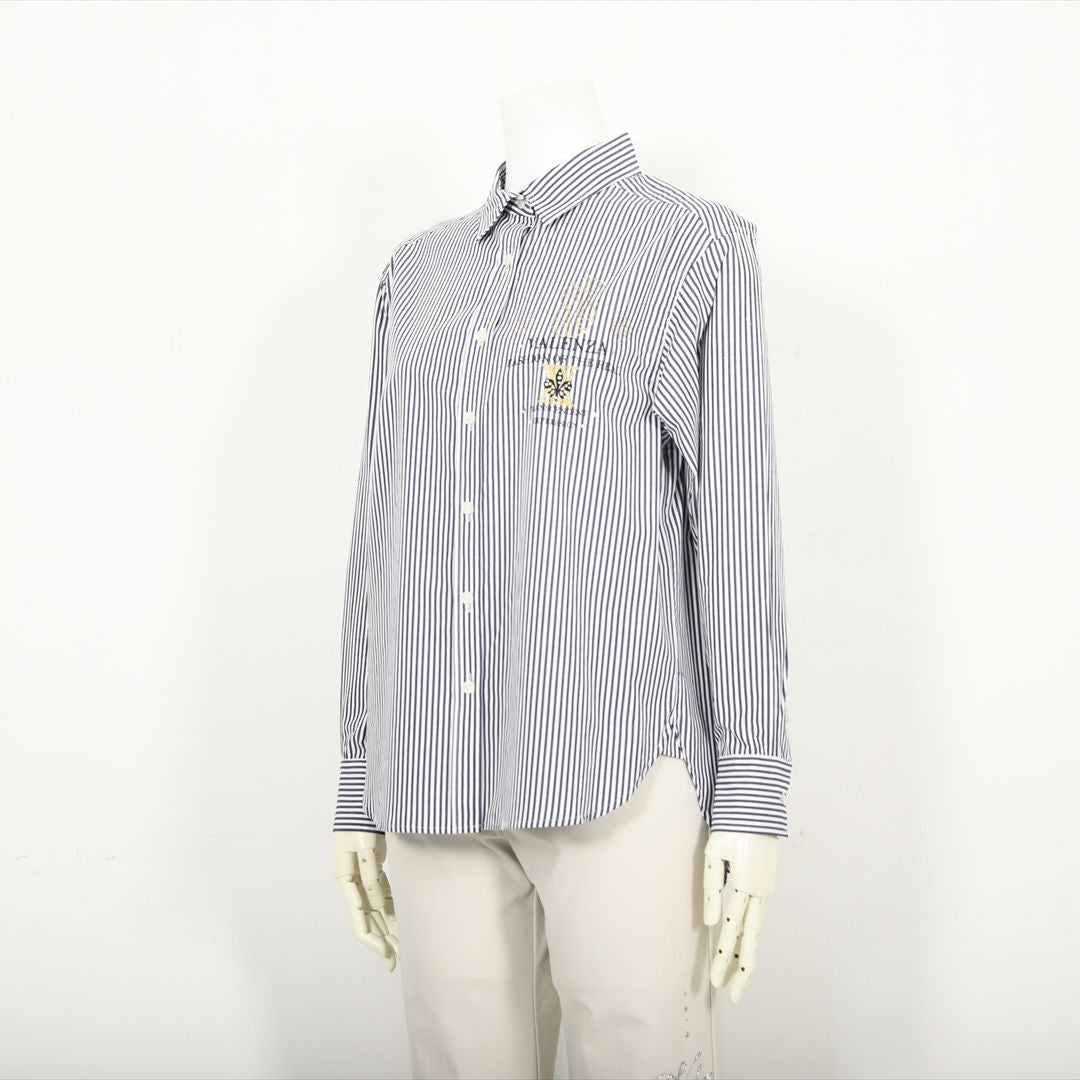 ストライプ　シャツブラウス　VALENZA　5151500