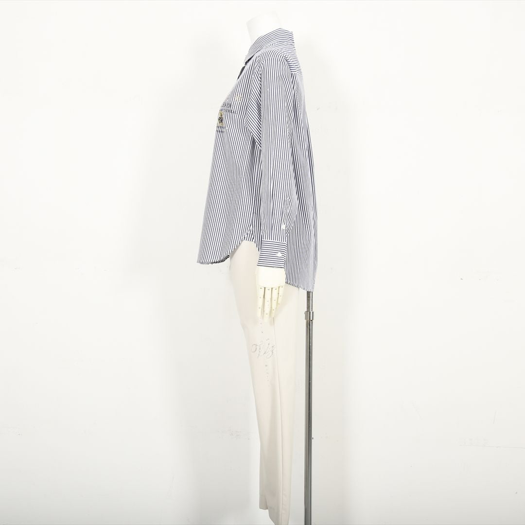 ストライプ　シャツブラウス　VALENZA　5151500