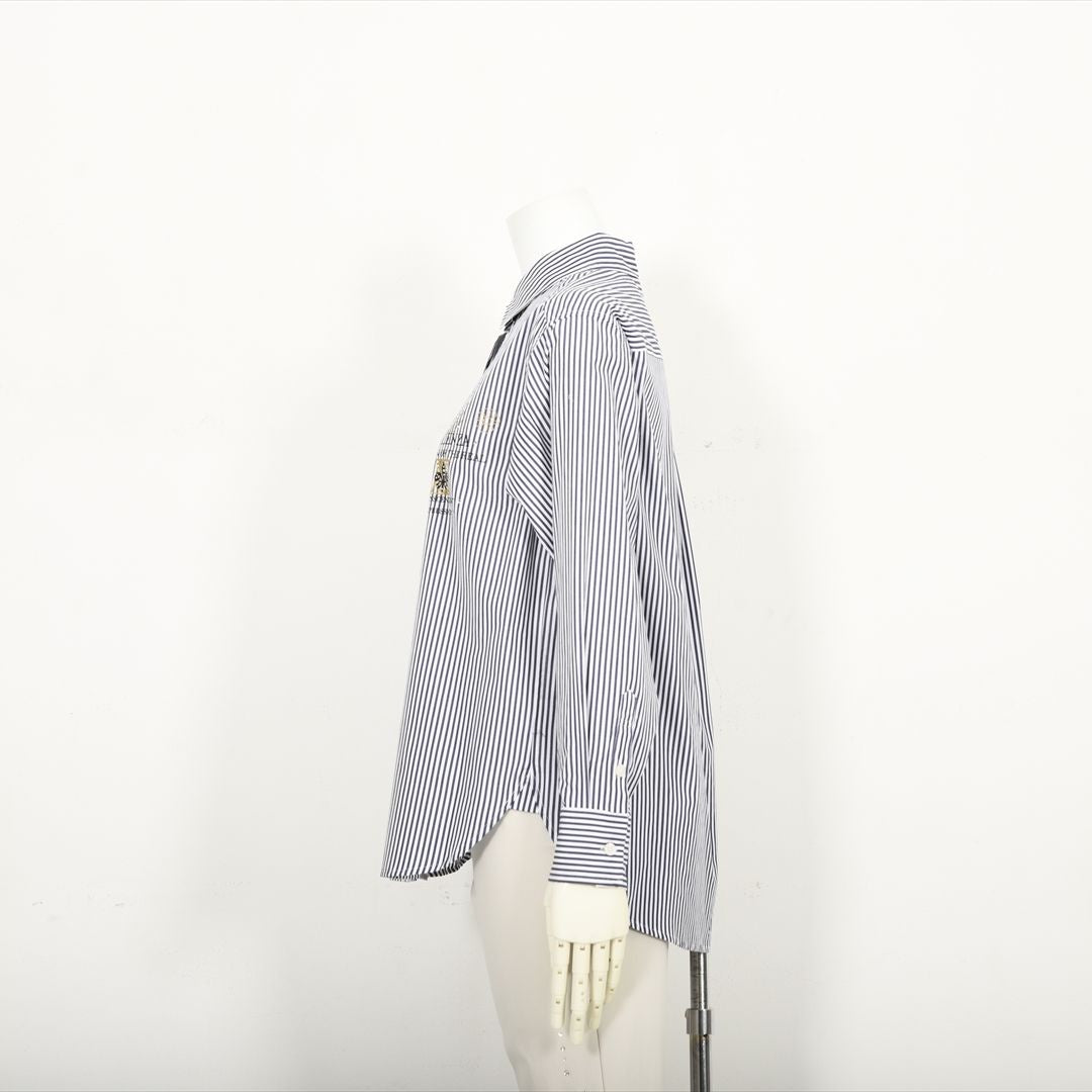 ストライプ　シャツブラウス　VALENZA　5151500
