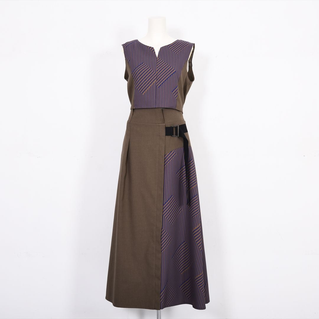 新品⭐︎EMMA TANK PALLADIO GRID リボンショルダーブラウス 新品⭐︎EMMA TANK PALLADIO GRID リボンショルダーブラウス