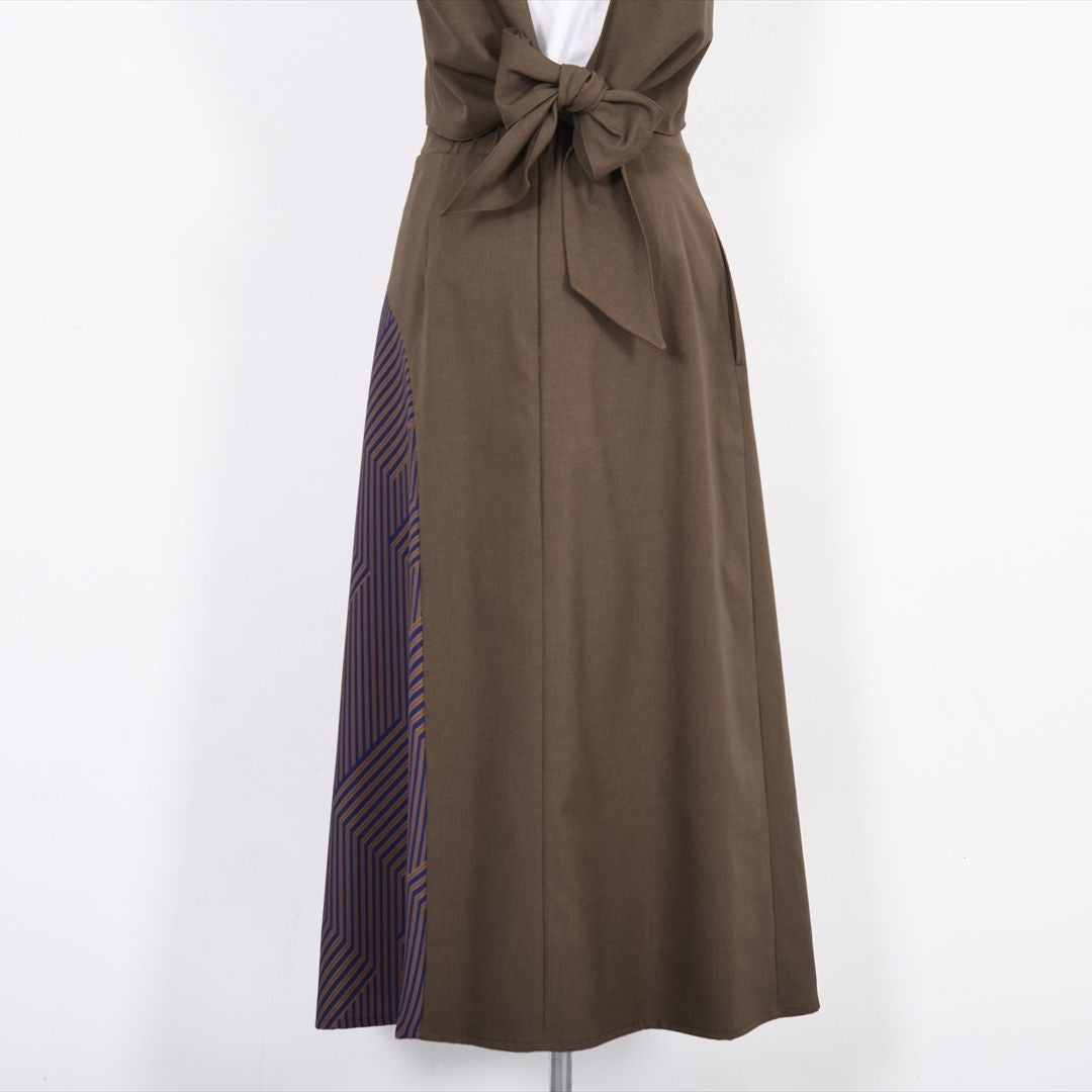 ジオメトリック　ラップスカート　B DONNA　6055102