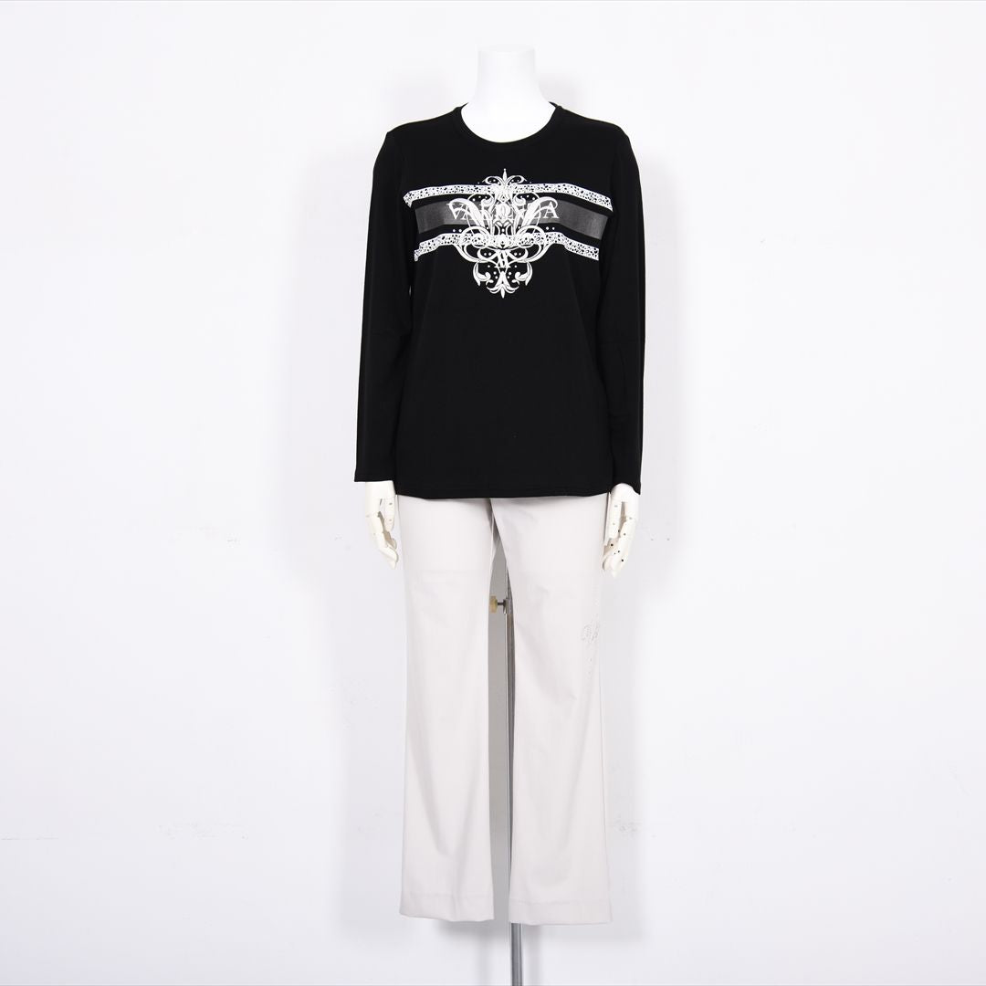 【Lサイズ】フロント刺繍　カットソー　VALENZA　5552511