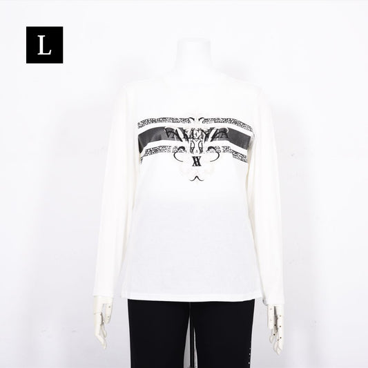 【Lサイズ】フロント刺繍　カットソー　VALENZA　5552511